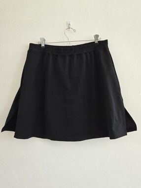 Juno Black Women's A-Line Skort- Classic Everyday Style Size 2X